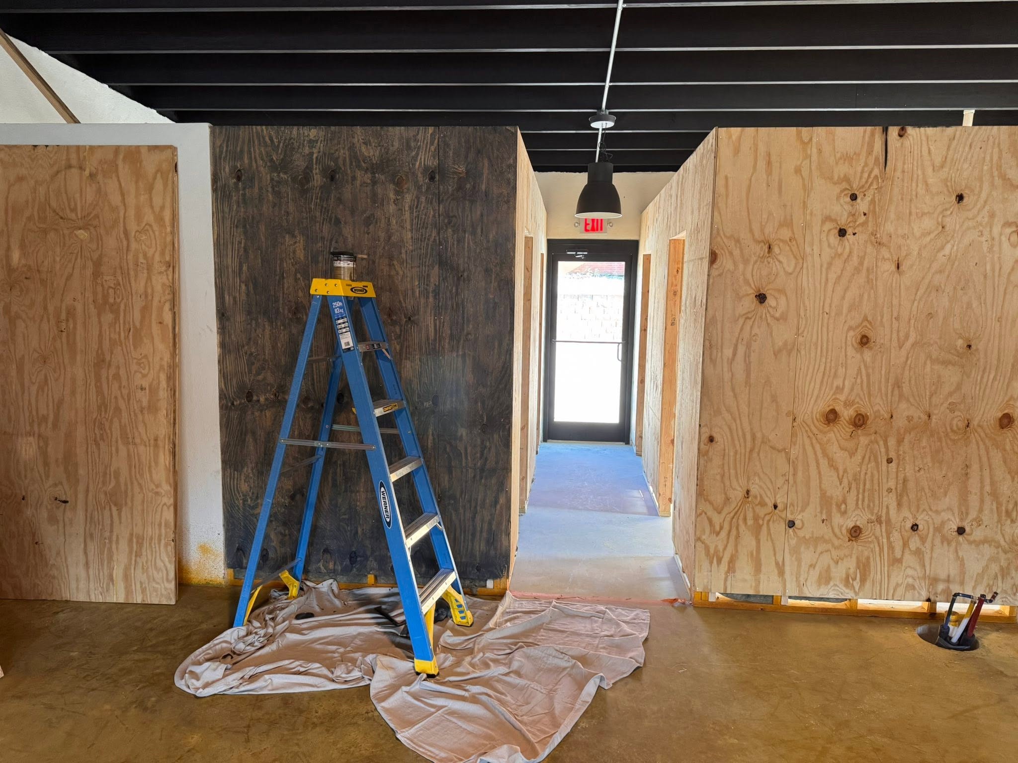 Wall Install Job Before Walls
